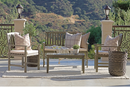 SIERRA 4 SEATER CONVERSATION PATIO SET DARK GREY
