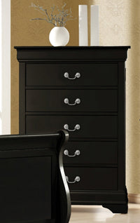 LOUIS PHILIPPE RECTANGULAR 5-DRAWER CHEST