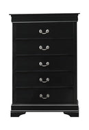 LOUIS PHILIPPE RECTANGULAR 5-DRAWER CHEST