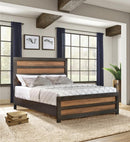 DEWCREST QUEEN BED CARAMEL & LICORICE