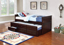 TWIN CAPTAIN'S BED WITH TRUNDLE