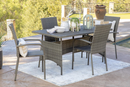 ISA PATIO DINING SET DARK GREY