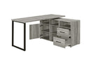 L-SHAPE DESK GREY DRIFT WOOD