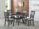 GIA ROUND DINING 5 PC SET - GRAY