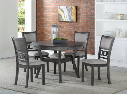 GIA ROUND DINING 5 PC SET - GRAY
