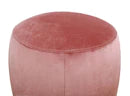 WILLOW PINK VELVET OTTOMAN