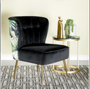 BLACK/FLOWER ACCENT CHAIR